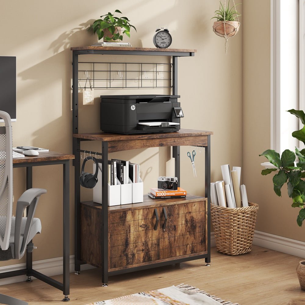 Bestier Kitchen Island Cart with Storage Rustic Design | Furniture | Waseeh Pakistan