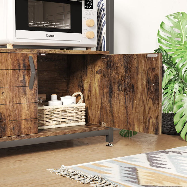 Bestier Kitchen Island Cart with Storage Rustic Design | Furniture | Waseeh Pakistan