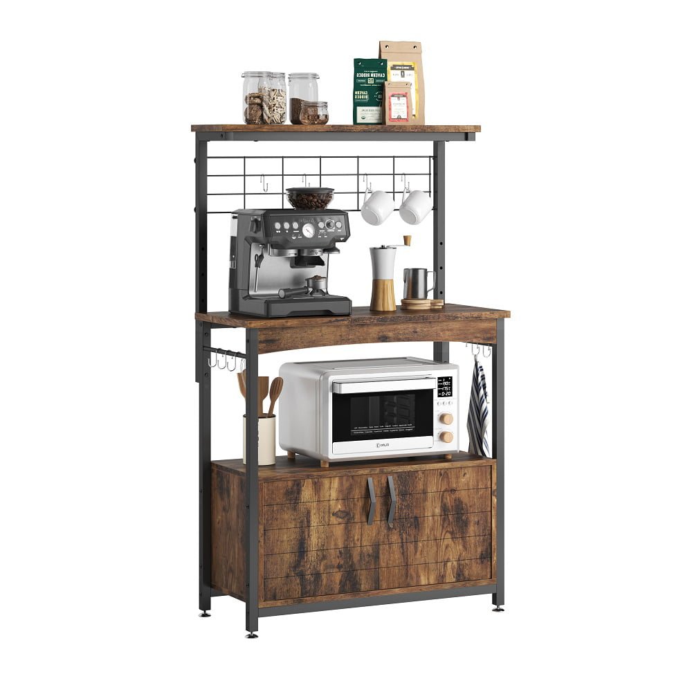 Bestier Kitchen Island Cart with Storage Rustic Design | Furniture | Waseeh Pakistan