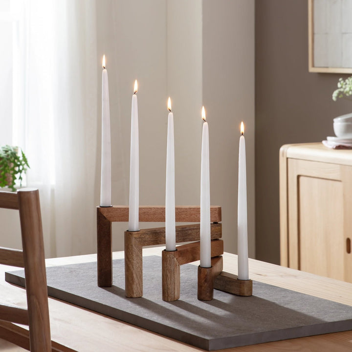 Bitato Wooden Candle Holder Table Stand Decor | Furniture | Waseeh Pakistan