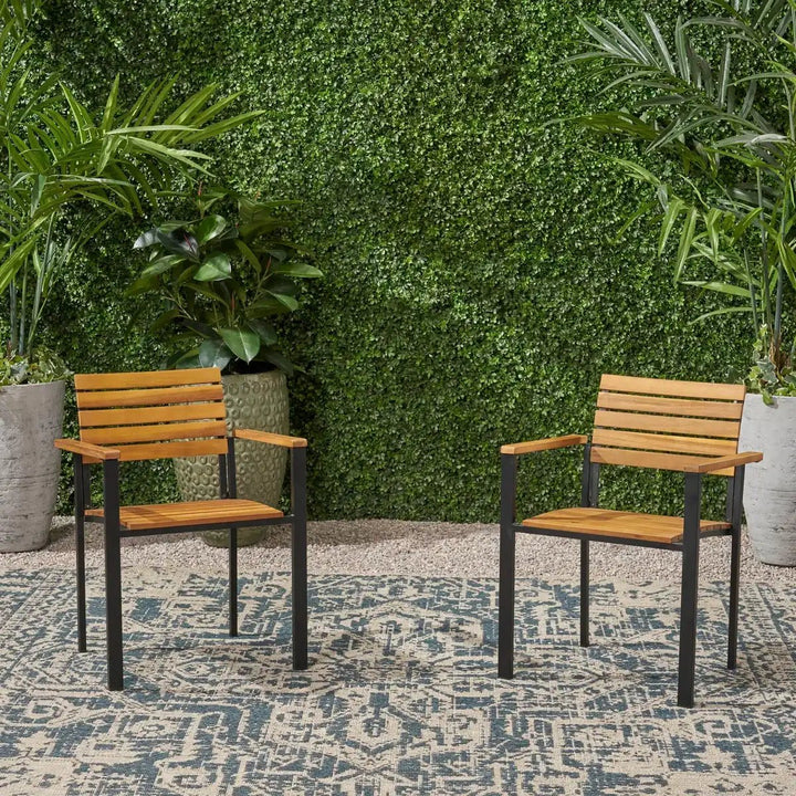 Burl Iron Outdoor Dining Armchair (Set of 2) | Furniture | Waseeh Pakistan