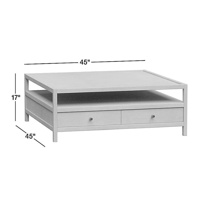 Caen Living Lounge Square Storage Coffee Table (Solid Wood) | Furniture | Waseeh Pakistan
