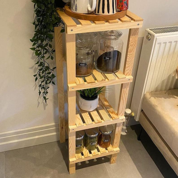 Calren Wood Shelve Organizer | Not Sale FB | Waseeh Pakistan