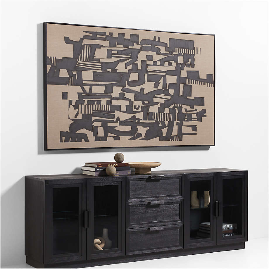 Calypso Living Lounge LED Storage Media Console (Solid Wood) | Furniture | Waseeh Pakistan