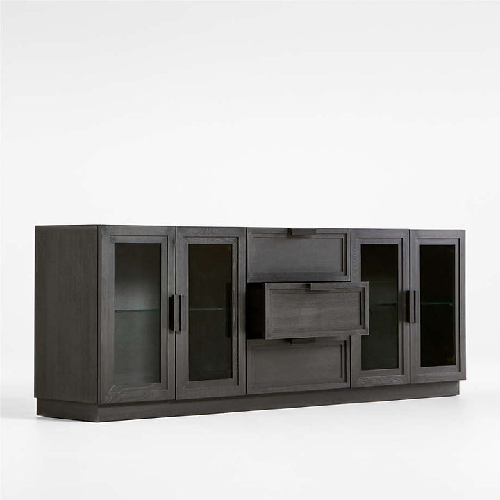 Calypso Living Lounge LED Storage Media Console (Solid Wood) | Furniture | Waseeh Pakistan