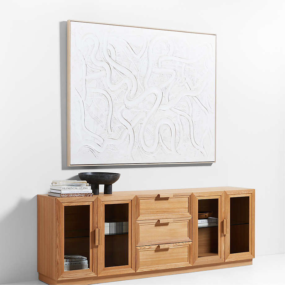 Calypso Living Lounge LED Storage Media Console (Solid Wood) | Furniture | Waseeh Pakistan