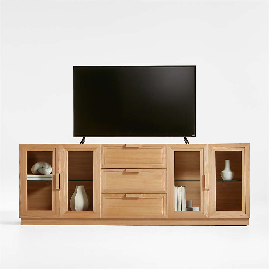 Calypso Living Lounge LED Storage Media Console (Solid Wood) | Furniture | Waseeh Pakistan