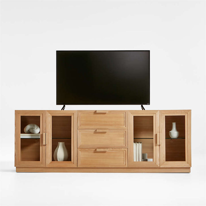 Calypso Living Lounge LED Storage Media Console (Solid Wood) | Furniture | Waseeh Pakistan