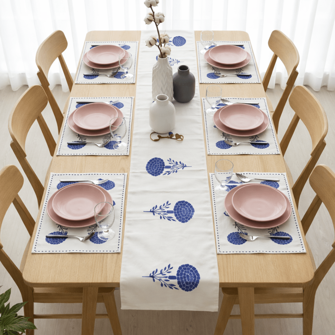 Calyra Table Runner & Mats Set | Home Décor | Waseeh Pakistan