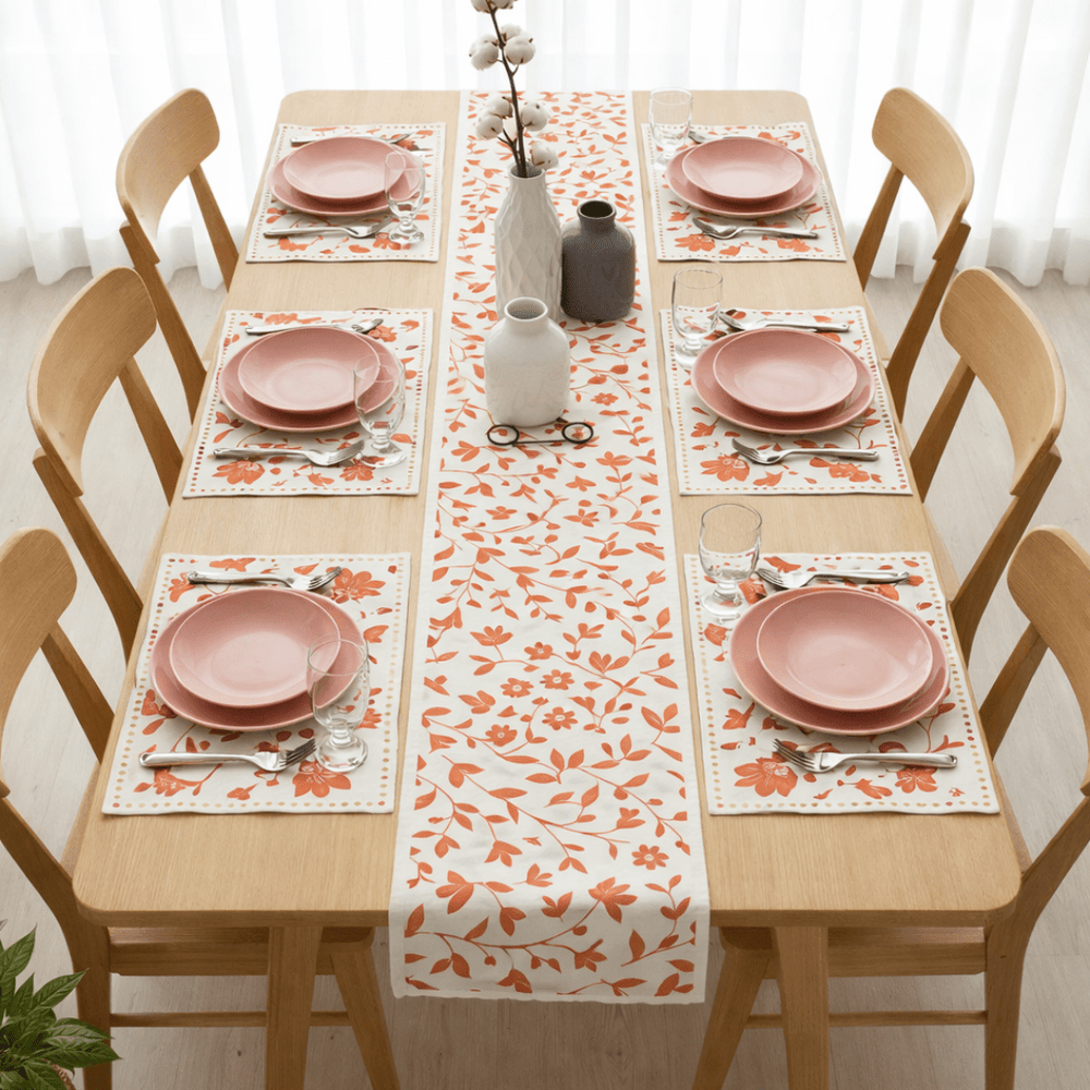 Calyra Table Runner & Mats Set | Home Décor | Waseeh Pakistan