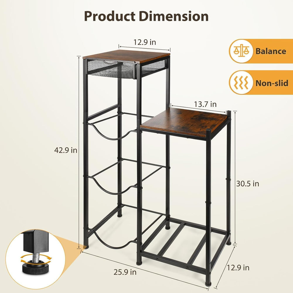 Carodio Tabletop Water Bottle Holder Rack | Furniture | Waseeh Pakistan