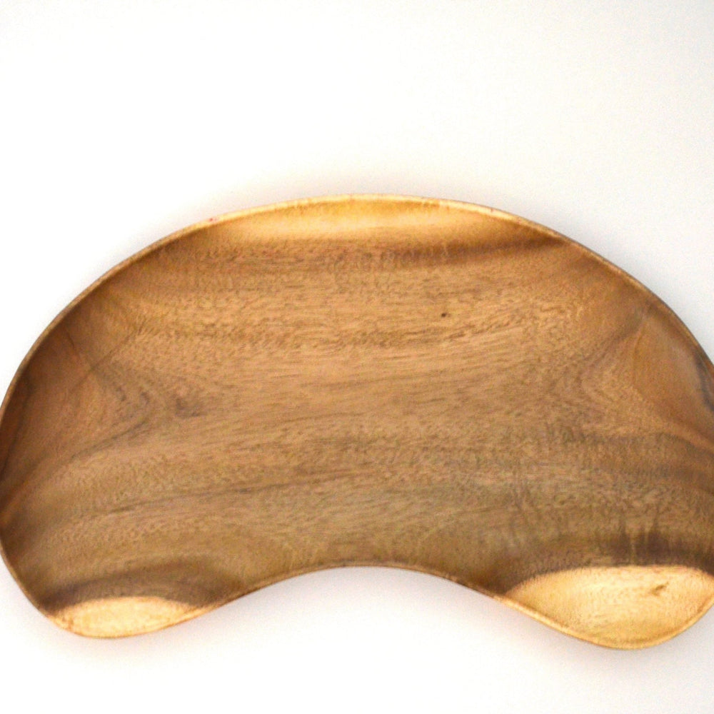 Cashew Nut Shape Wooden Platter Tray | kitchen Item | Waseeh Pakistan