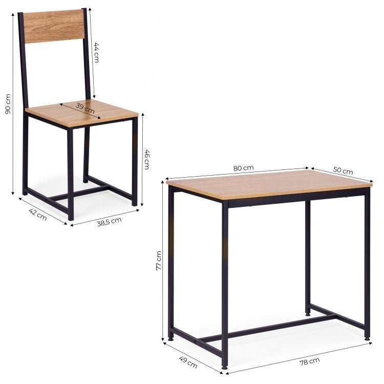 Chinzori Kitchen Dining Room Table and Chairs (Set of 3) | Furniture | Waseeh Pakistan