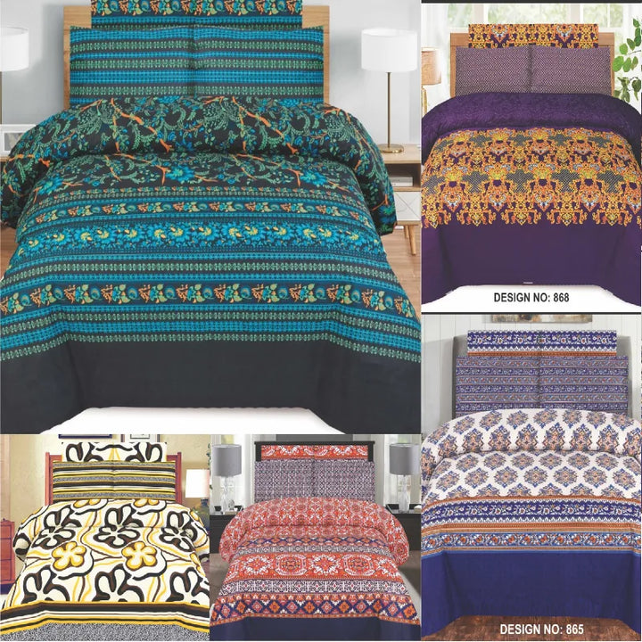 Classic Printed Bed Sheets | Home Décor | Waseeh Pakistan