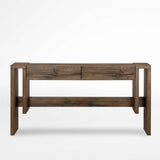 Cleavo Rectangular Living Lounge Storage Hallway Console Table (Solid Wood)