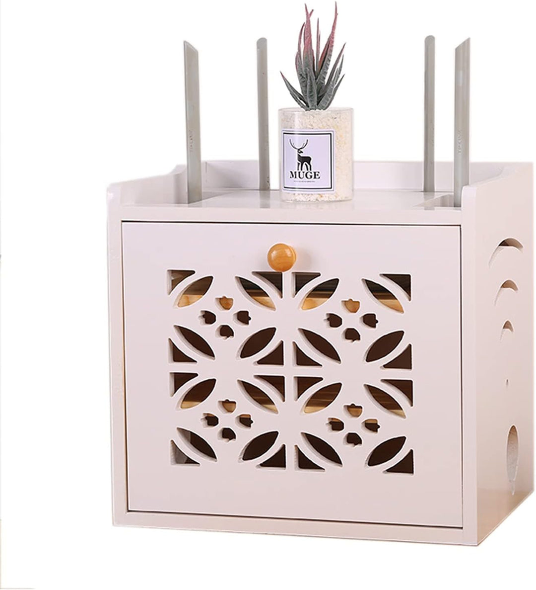 Close Sides Wifi Router Organizer Box | Furniture | Waseeh Pakistan