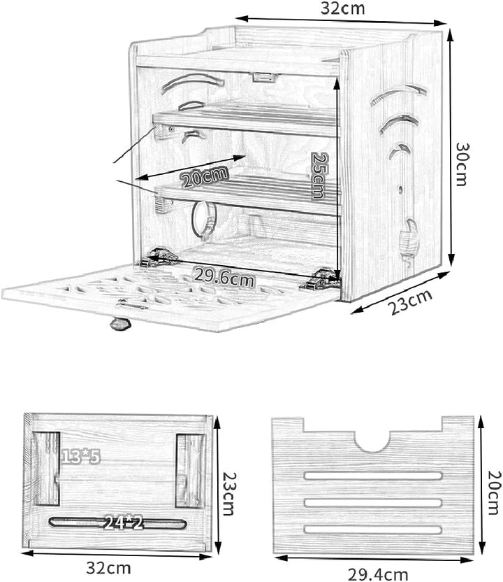 Close Sides Wifi Router Organizer Box | Furniture | Waseeh Pakistan