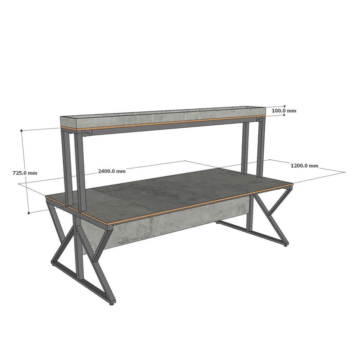 Clustory 4-seat Home Office Work Station Desk Table | Furniture | Waseeh Pakistan
