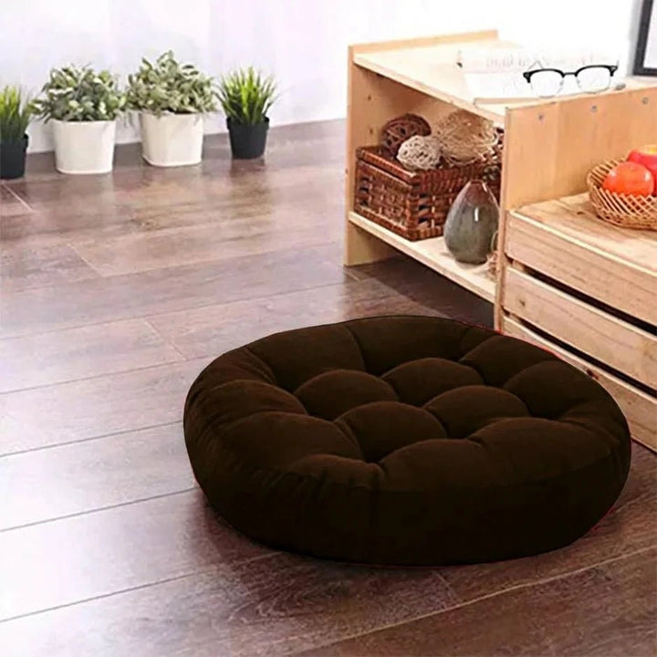 Comfy Seat Solid Floor Filled Cushion (Velvet) | Home Décor | Waseeh Pakistan