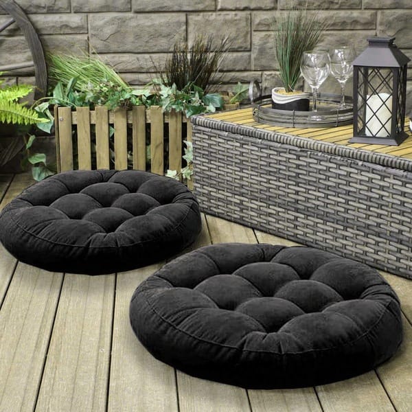 Comfy Seat Solid Floor Filled Cushion (Velvet) | Home Décor | Waseeh Pakistan