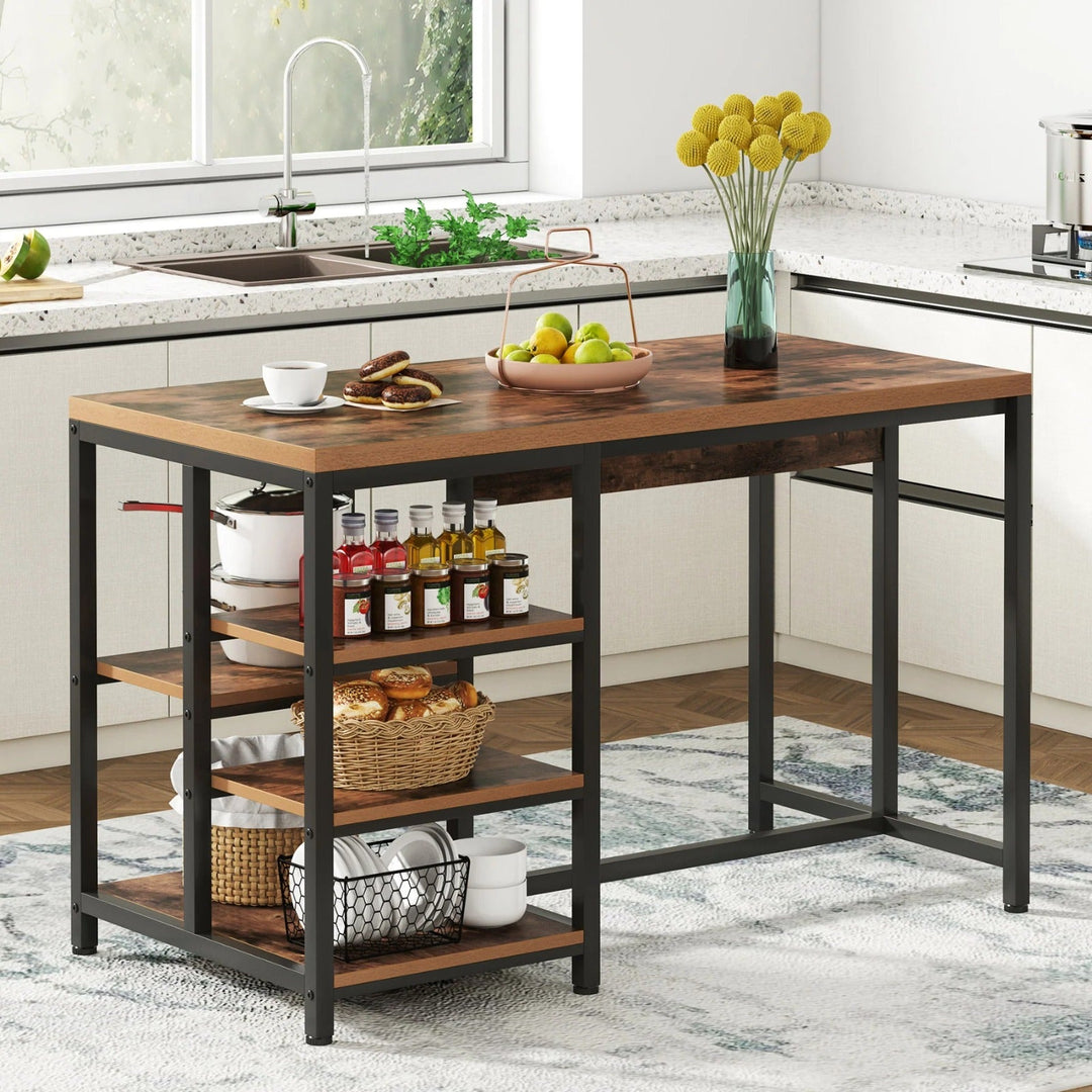 Comic Industrial Kitchen Island Storage Organizer Bakers Rack | Not Sale FB | Waseeh Pakistan