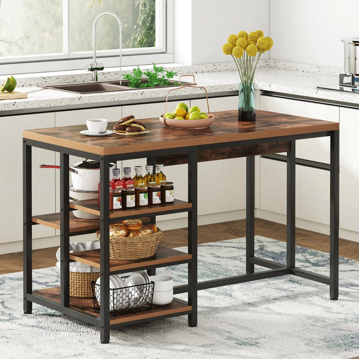 Comic Industrial Kitchen Island Storage Organizer Bakers Rack | Not Sale FB | Waseeh Pakistan