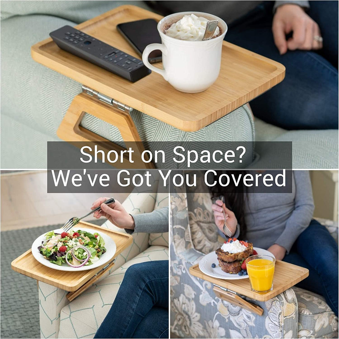 Couch Arm Tray Table, Portable Table and Side Tables for Small Spaces | Not Sale FB | Waseeh Pakistan