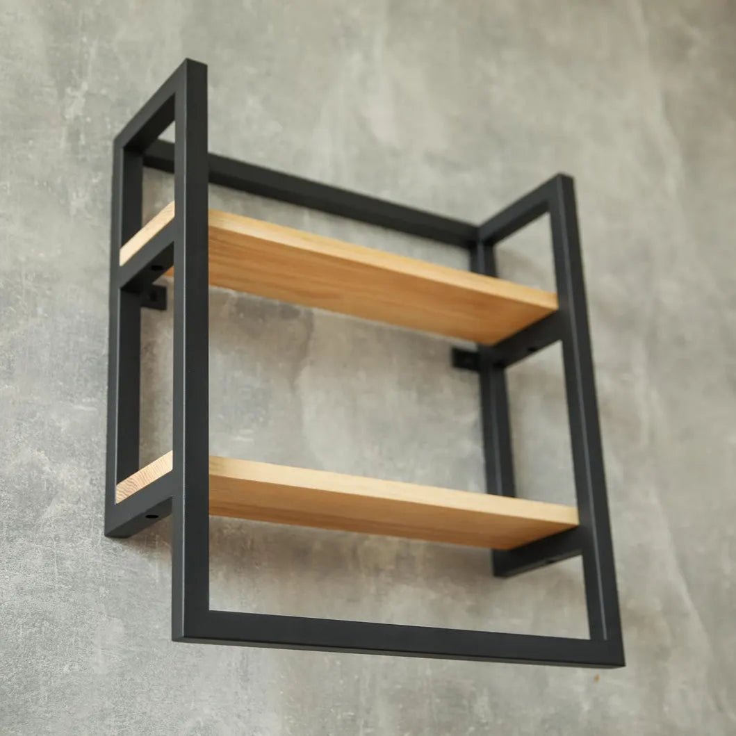 Counzie 2 tier Wood Metal Living Lounge Kitchen Organizer Floating Shelve | Furniture | Waseeh Pakistan