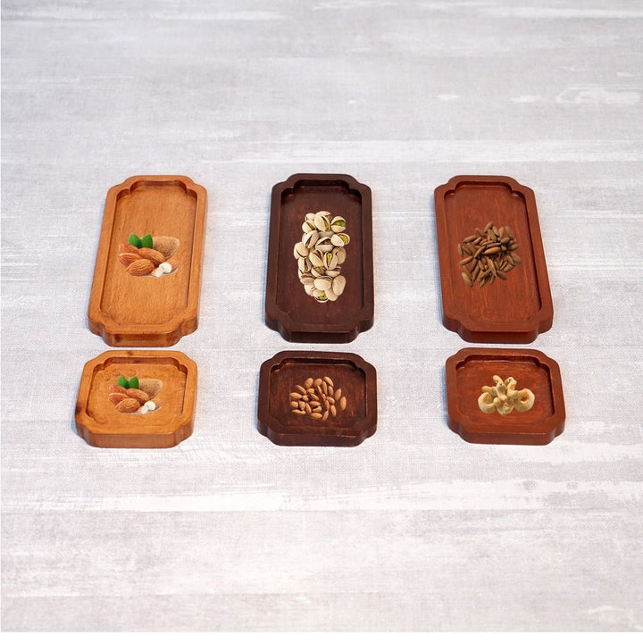 Crivo Tea Wooden Tray | kitchen item | Waseeh Pakistan