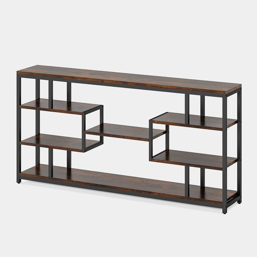 Cyber Narrow Sofa Entryway Table with Open Storage Shelves Console Table | Furniture | Waseeh Pakistan