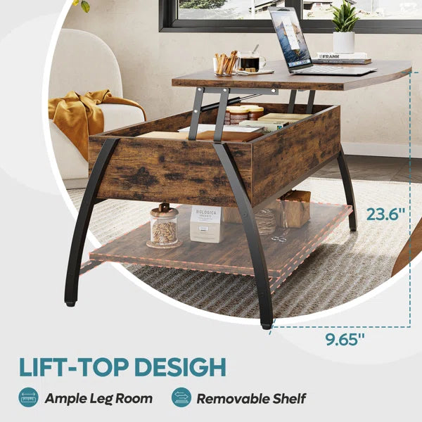 Buser Lift Top Living Lounge Coffee Center Table