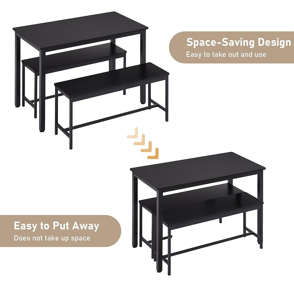 Dengage Living Dining Room Kitchen Bench Table (Set of 3) | Furniture | Waseeh Pakistan