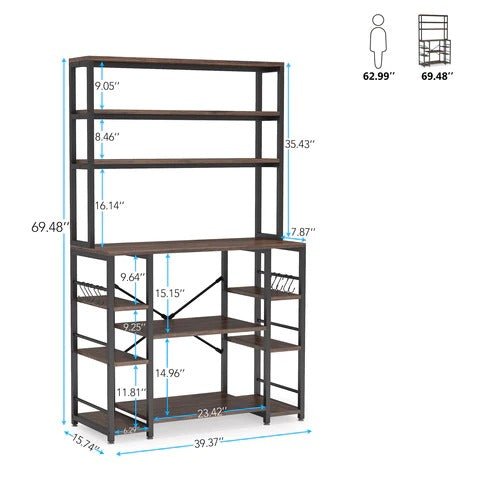 Diverse Oven Kitchen Utensils Cups Spice Storage Organizer Bakers Rack | Furniture | Waseeh Pakistan