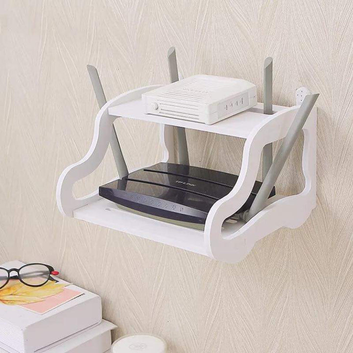 Double Layer Wall Mounted Lounge Living Room Floating Shelve Stand | Furniture | Waseeh Pakistan