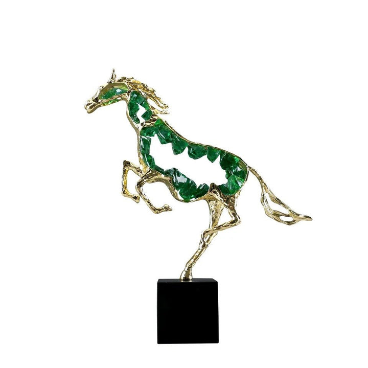 Double Pearl Horse Sculpture Decor | Home Décor | Waseeh Pakistan