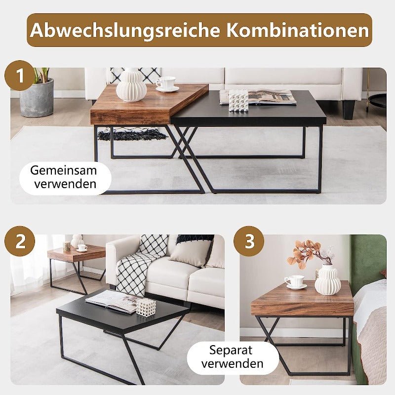 Dovra Nesting Coffee Tables (Set of 2) | Furniture | Waseeh Pakistan