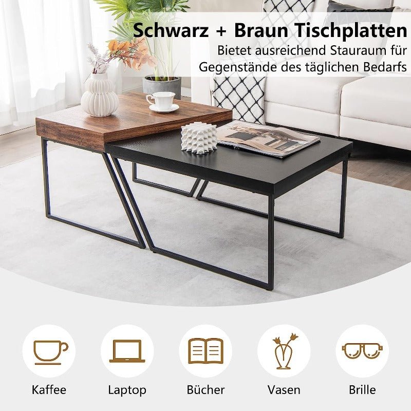 Dovra Nesting Coffee Tables (Set of 2) | Furniture | Waseeh Pakistan