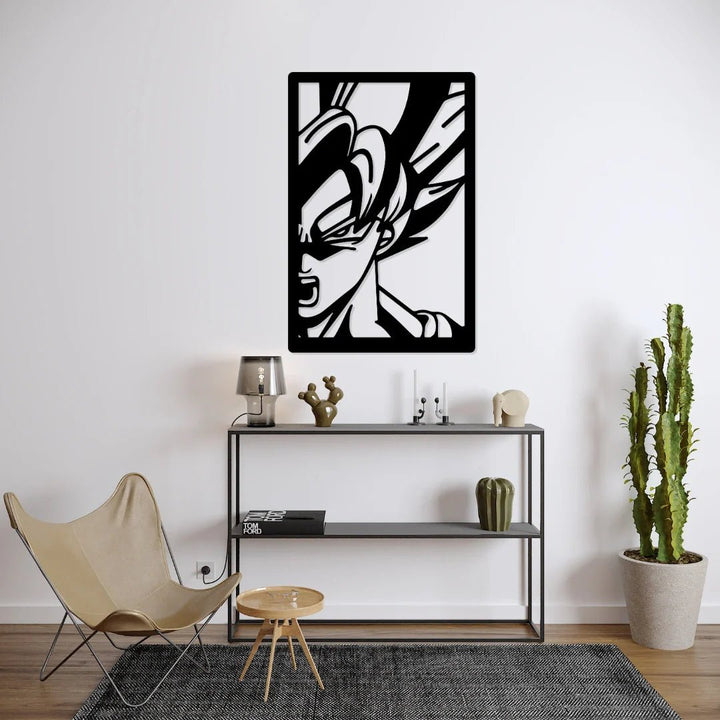 Dragon Ball Z Inspired - Goku Anime Wall Hanging Frame Decor | Furniture | Waseeh Pakistan
