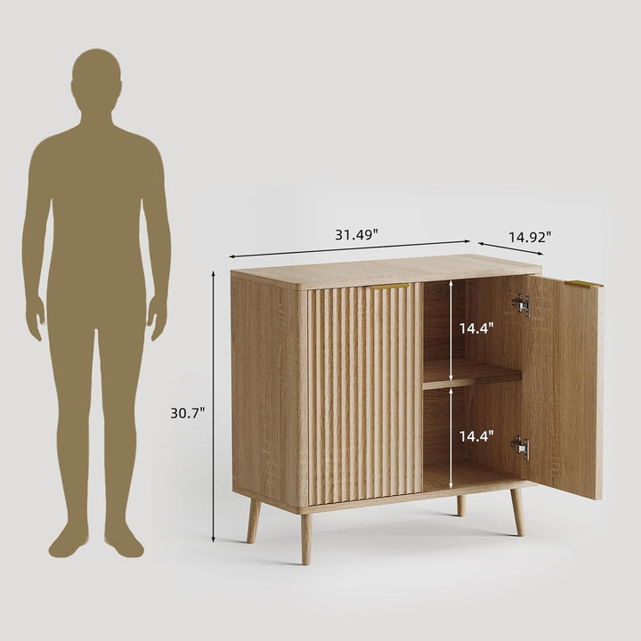Edart Fluted Cabinet Storage Console Table | Furniture | Waseeh Pakistan