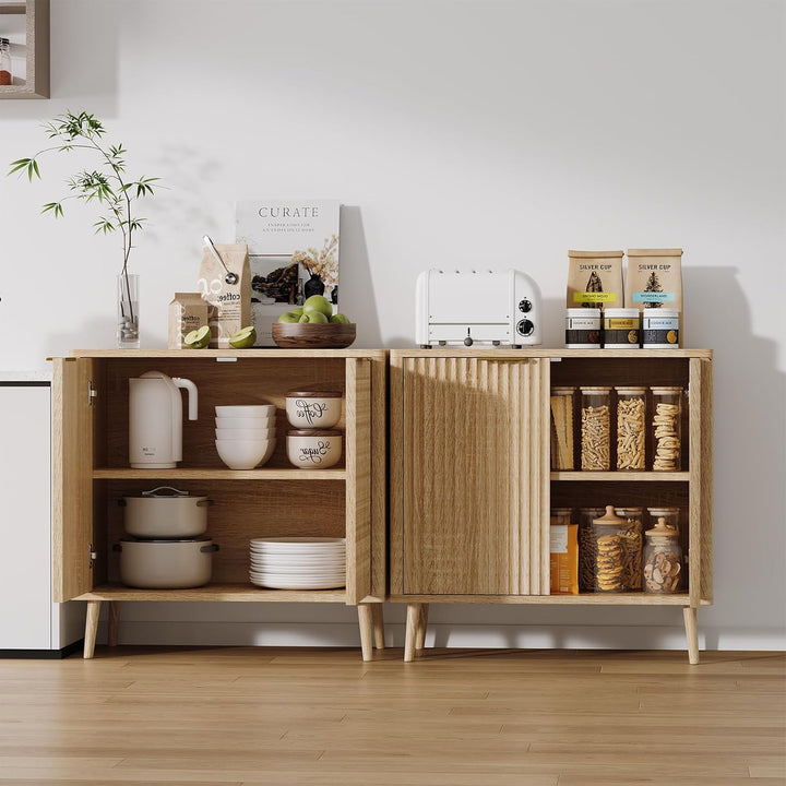 Edart Fluted Cabinet Storage Console Table | Furniture | Waseeh Pakistan