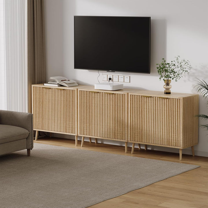 Edart Fluted Cabinet Storage Console Table | Furniture | Waseeh Pakistan