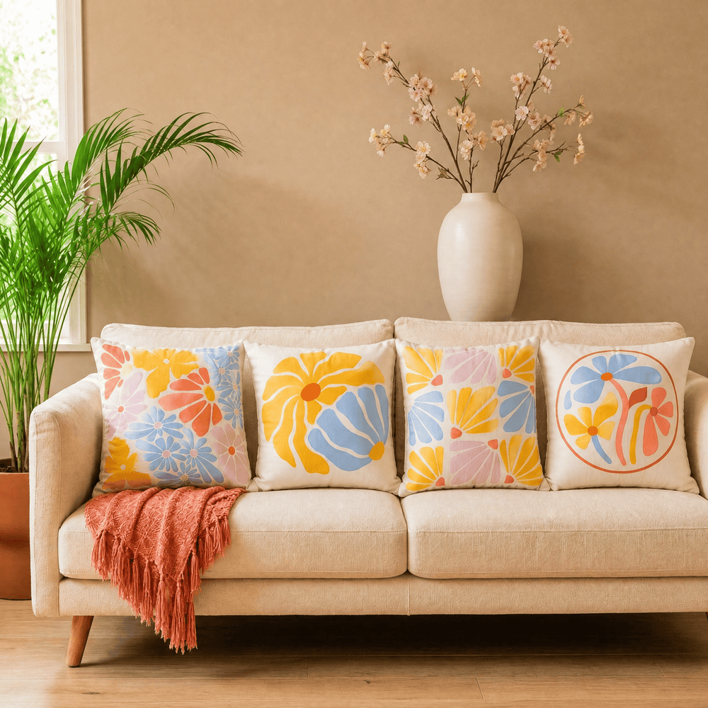 Elarose Cushion Covers (Set of 4) | Home Décor | Waseeh Pakistan