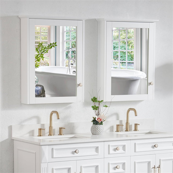 Elfor Bathroom Wall Hanging Cabinet Mirror Organizer Storage Decor | Furniture | Waseeh Pakistan