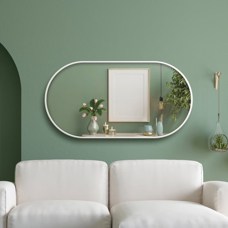 Ellipse Wall Hanging Bathroom Entryway Home Decor Mirror | Home Décor | Waseeh Pakistan