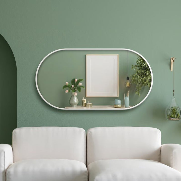 Ellipse Wall Hanging Bathroom Entryway Home Decor Mirror | Home Décor | Waseeh Pakistan