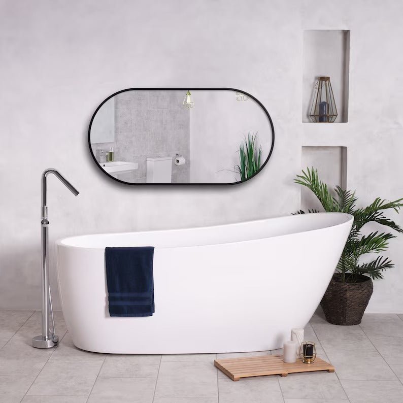 Ellipse Wall Hanging Bathroom Entryway Home Decor Mirror | Home Décor | Waseeh Pakistan