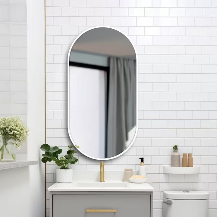 Ellipse Wall Hanging Bathroom Entryway Home Decor Mirror | Home Décor | Waseeh Pakistan