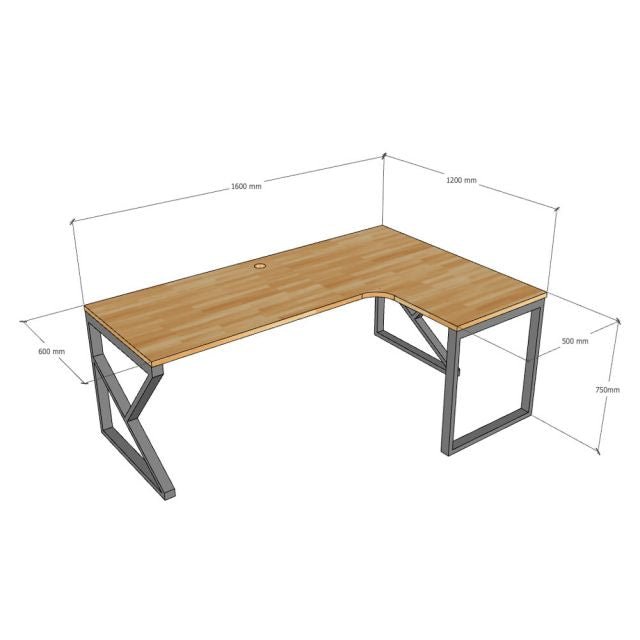 Esmora L-shaped Desk Table | Furniture | Waseeh Pakistan