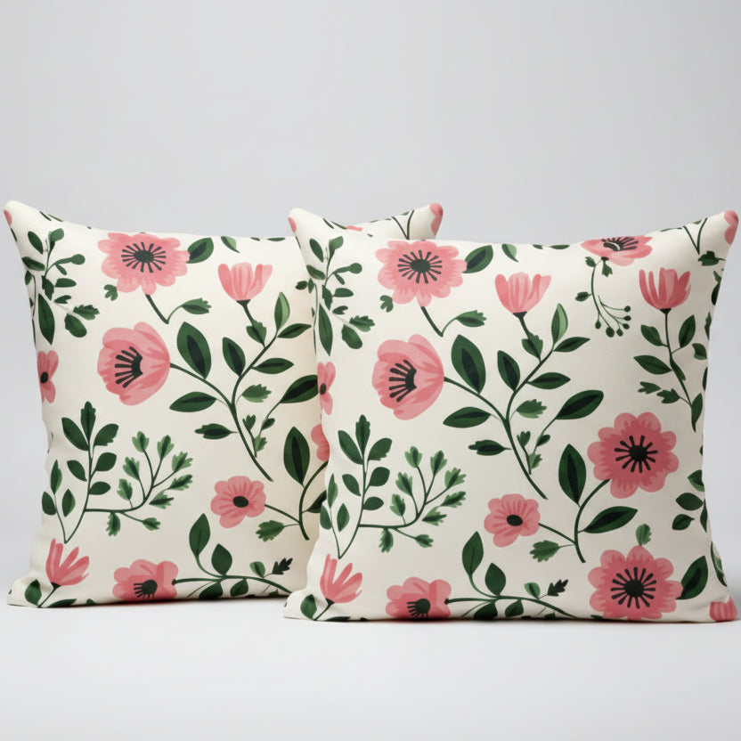 Zariel Bedroom Drawingroom Sofa Cushion Covers (Pack of 2)