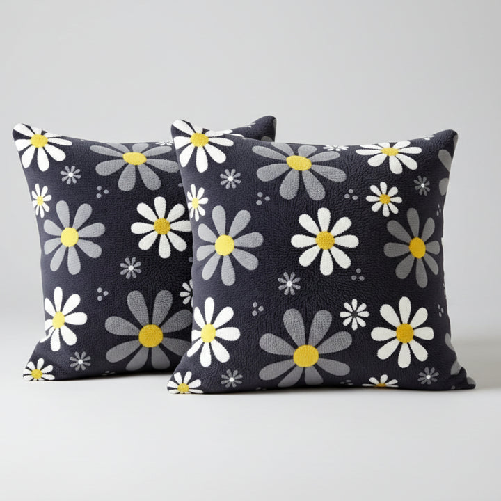 Luneth Bedroom Drawingroom Sofa Cushion Covers (Pack of 2)